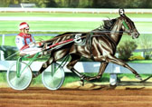 Standardbred, Equine Art - Mack and John